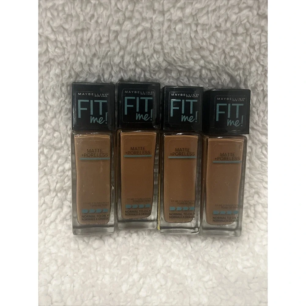 Lot of 4 Maybelline Fit Me Matte Poreless Foundation 362 Truffle (4-pack)